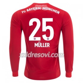 FC Bayern München Thomas Müller 25 Domaći Nogometni Dres 2019-2020 Dugim Rukavima